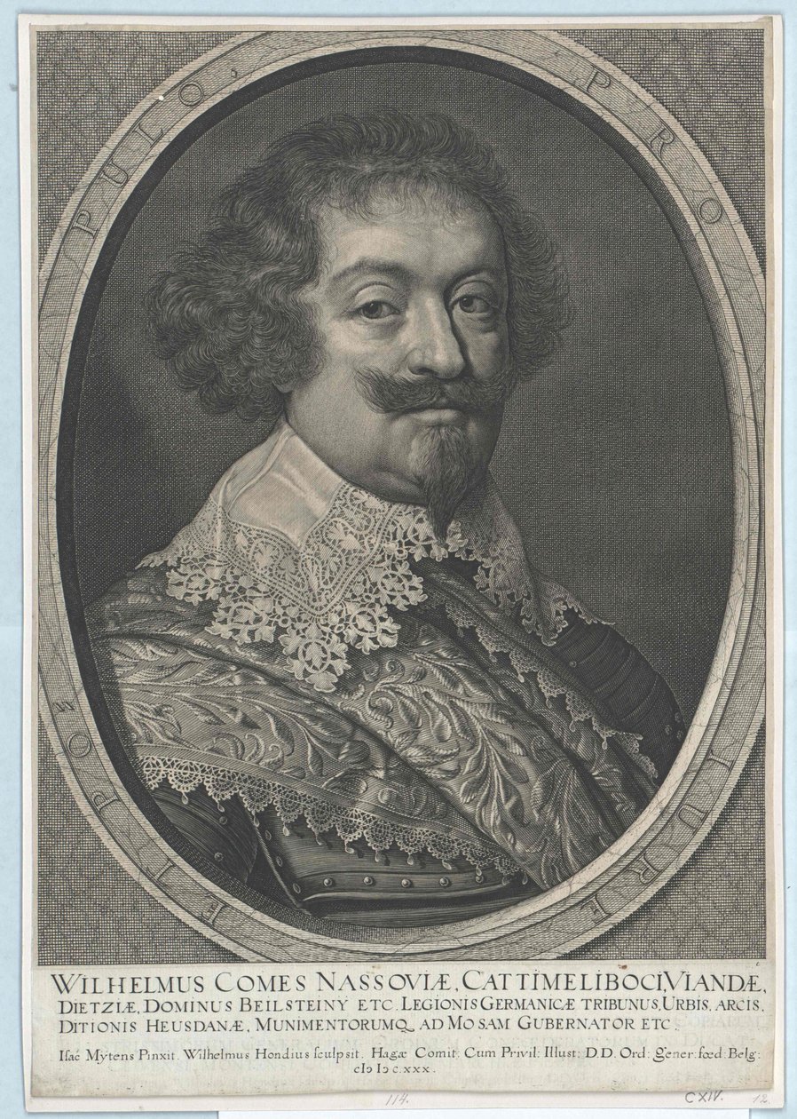 Wilhelm nassau-iegeni gróf (nyomtatás) alkotó: Artist Unknown
