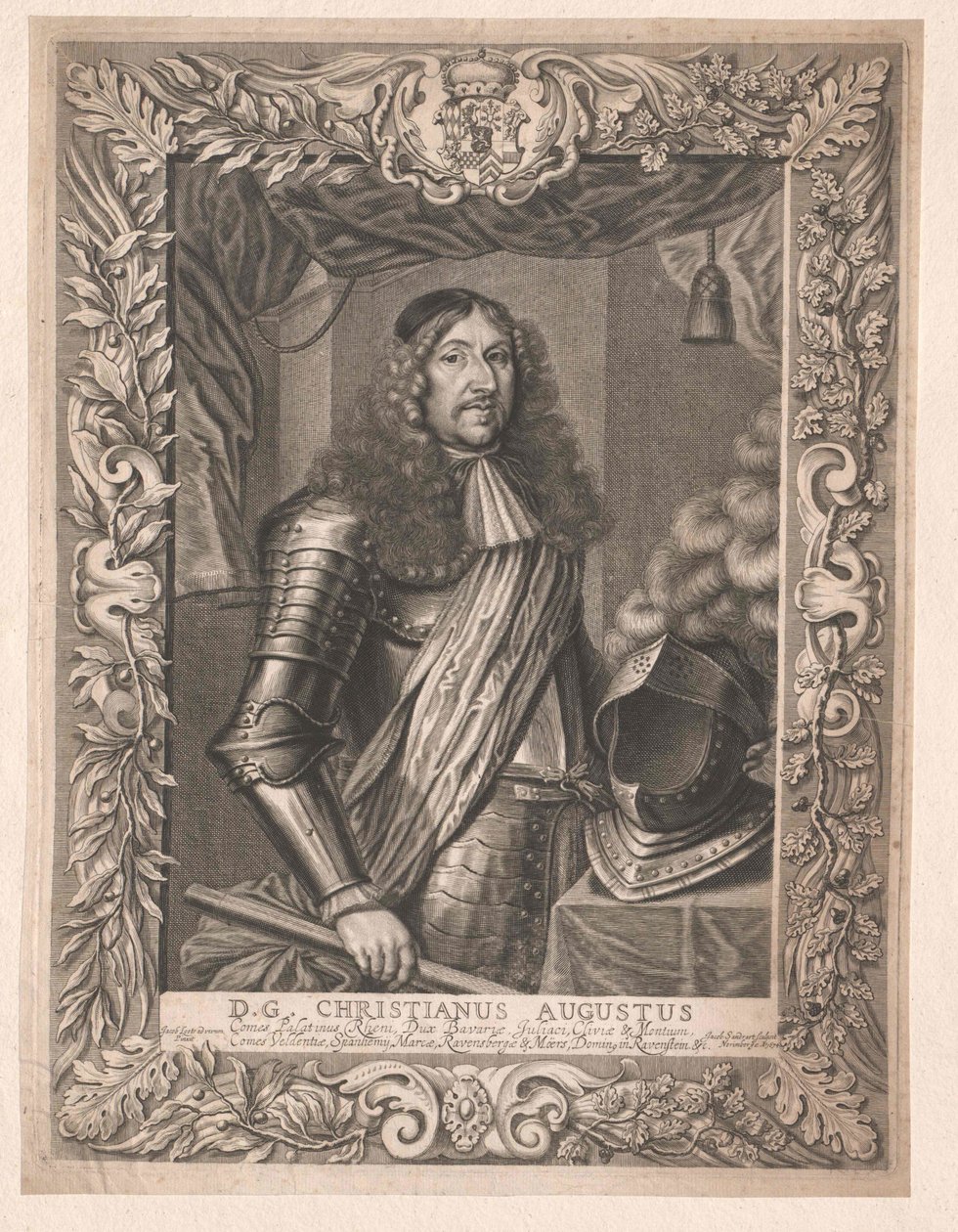 Christian August palatinus és Sulzbach grófja Christian August alkotó: Artist Unknown