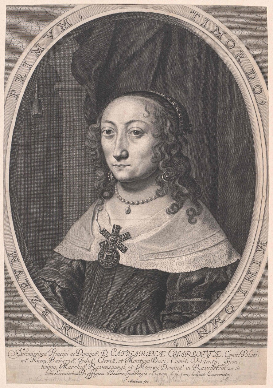 Zweibrueckeni Katalin Charlotte palatin grófnő alkotó: Artist Unknown