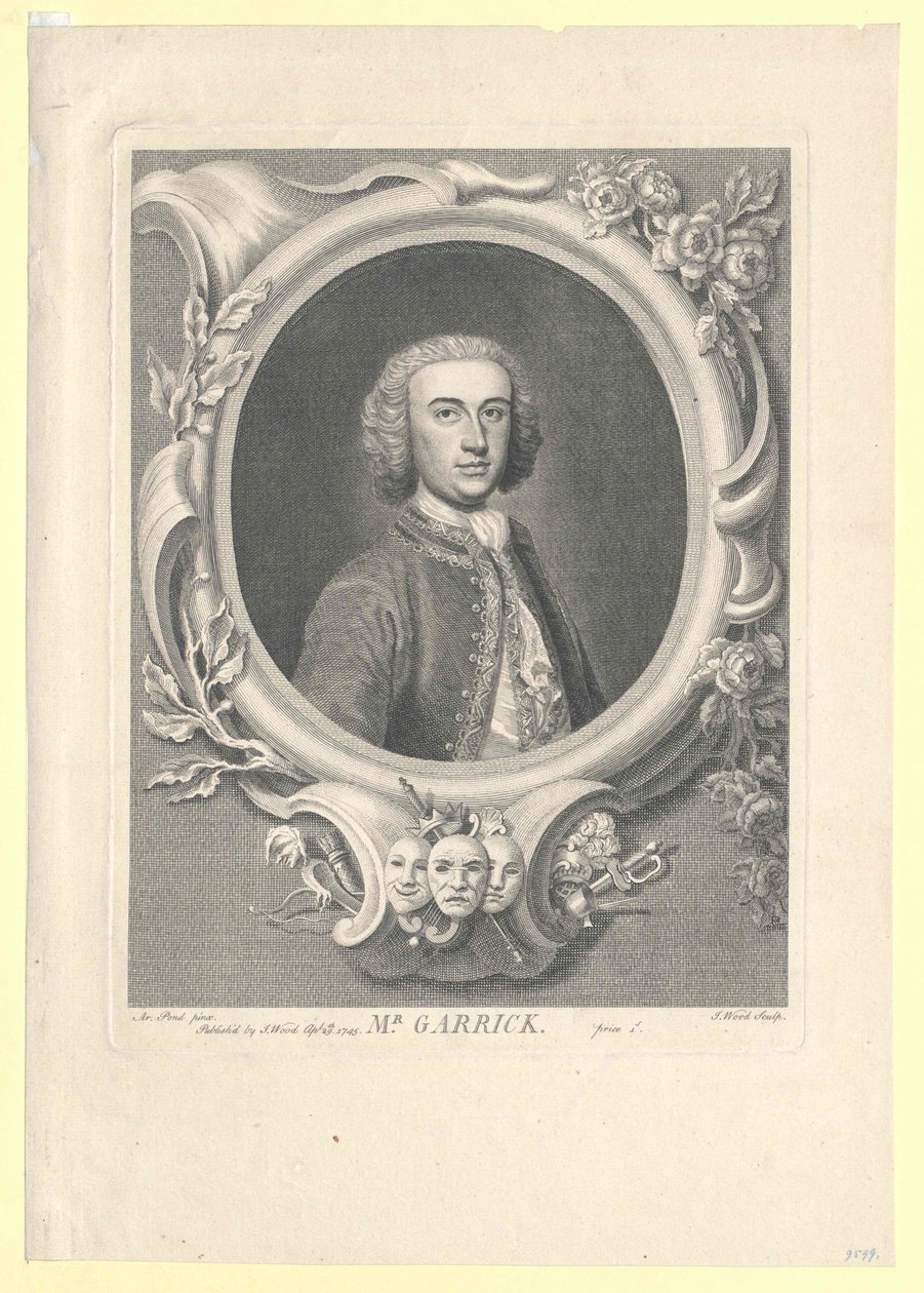 David Garrick alkotó: Artist Unknown