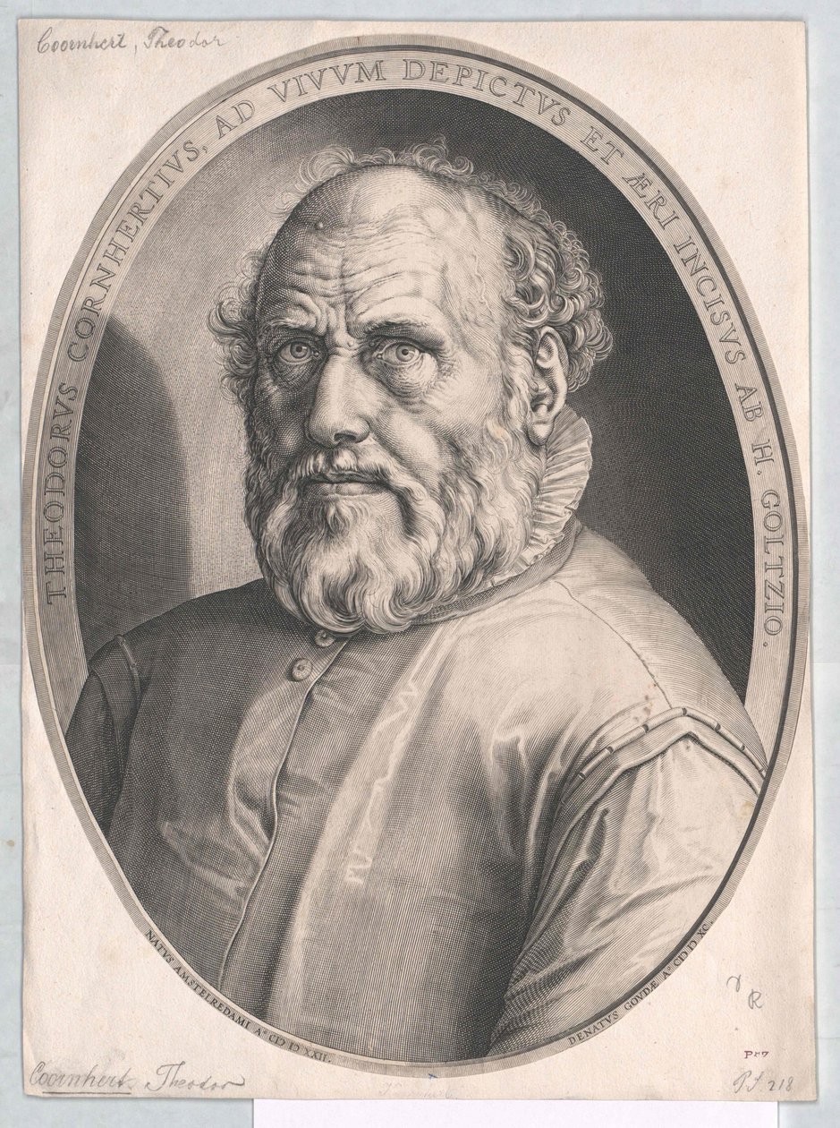Dirck Volckertszoon Coornhert alkotó: Artist Unknown