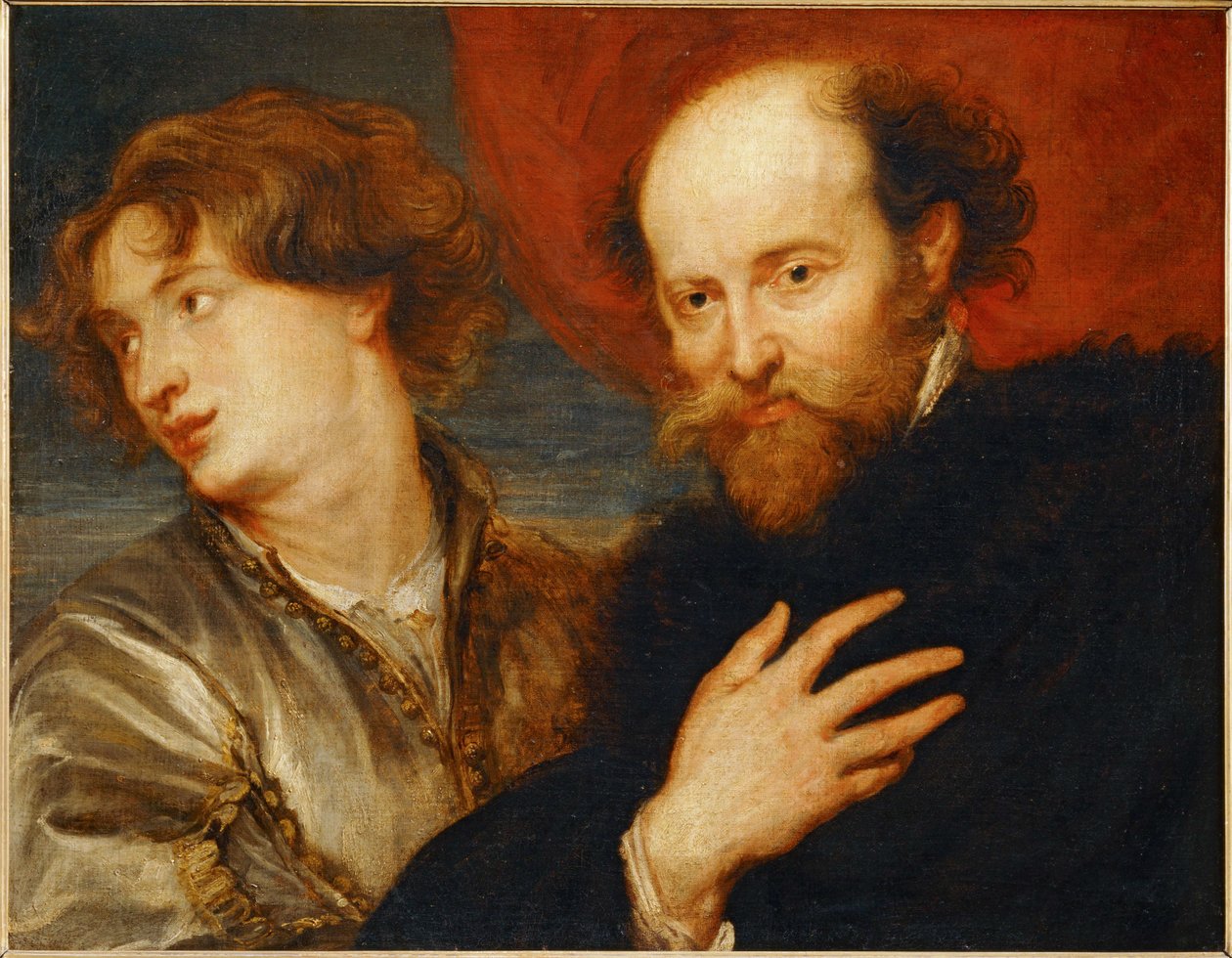 Dupla portré idealise de van Dyck et Rubens ... alkotó: Artist Unknown