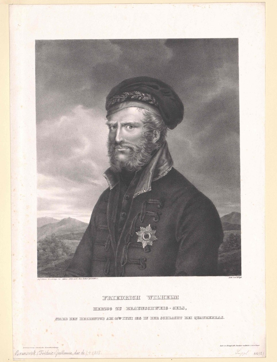 Friedrich Wilhelm, Brunswick-Oels hercege Friedrich Wilhelm alkotó: Artist Unknown