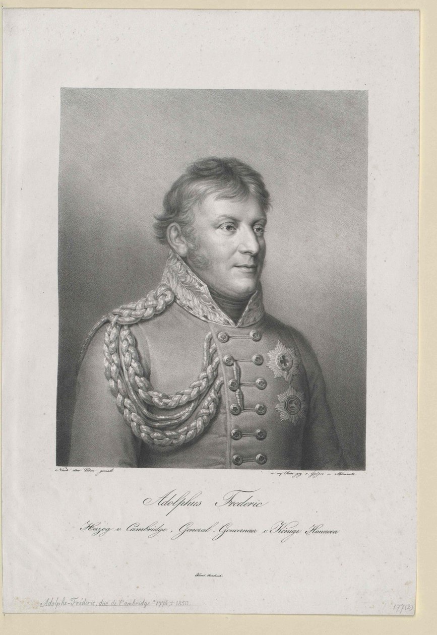 Adolf Friedrich cambridge-i herceg alkotó: Artist Unknown
