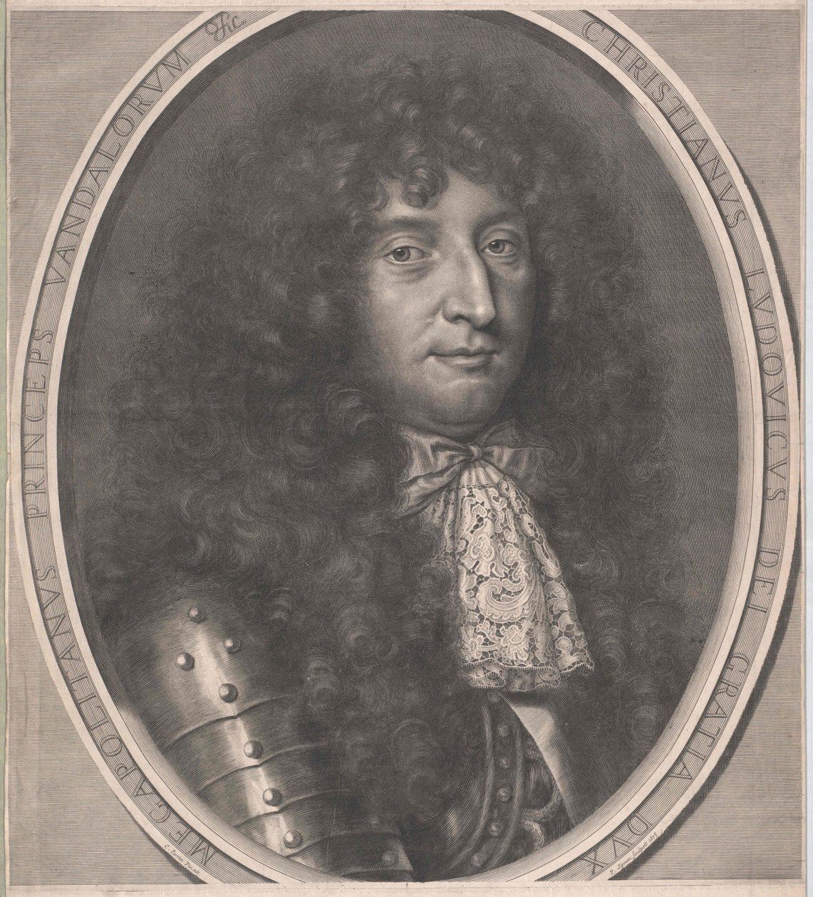 Mecklenburg-Schwerin hercege I. Christian Louis (nyomtatás) alkotó: Artist Unknown