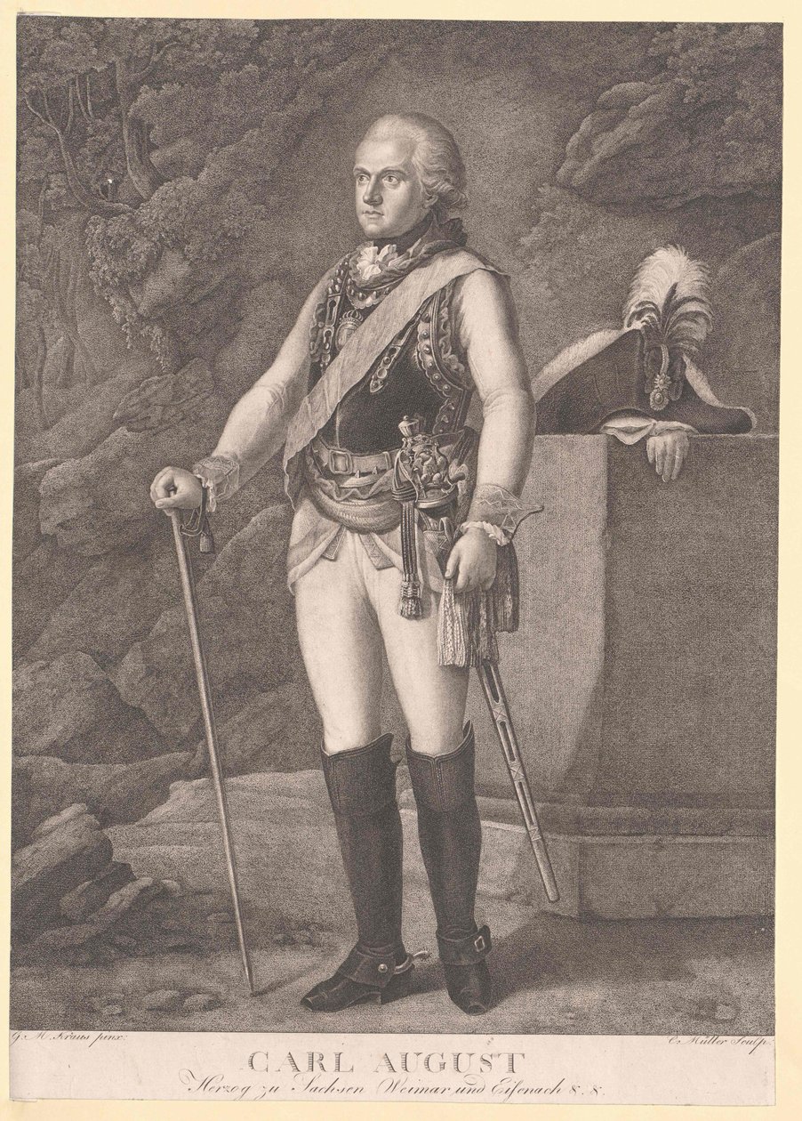 Eisenach Karl August szász-weimari herceg Eisenach alkotó: Artist Unknown