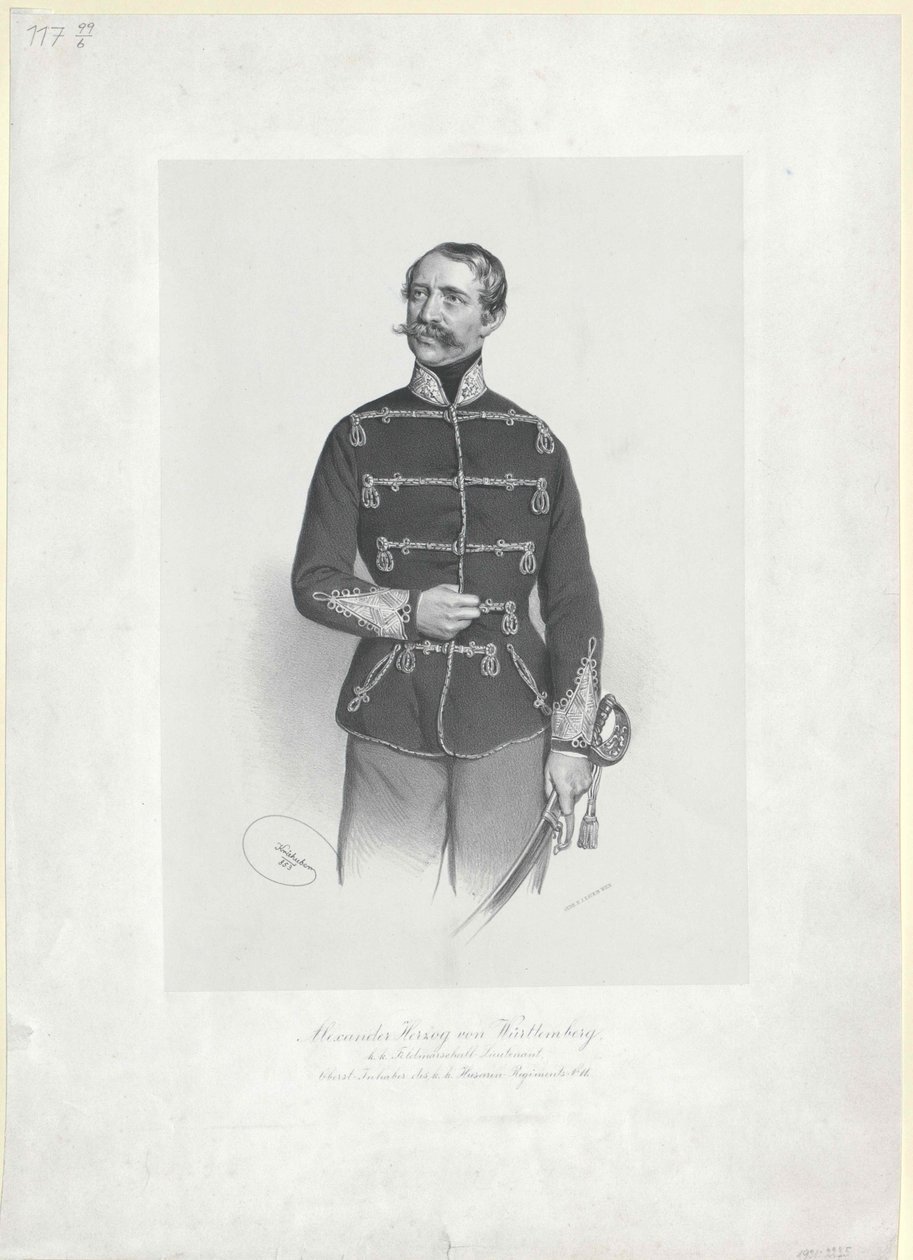 Alexander württembergi herceg alkotó: Artist Unknown