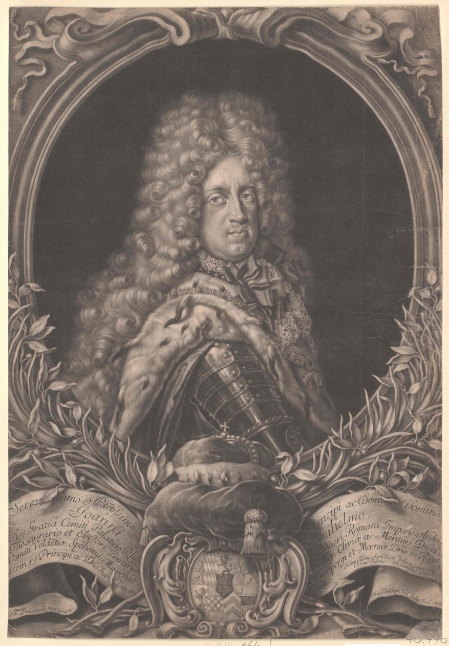 Johann Wilhelm pfalzi választófejedelem alkotó: Artist Unknown