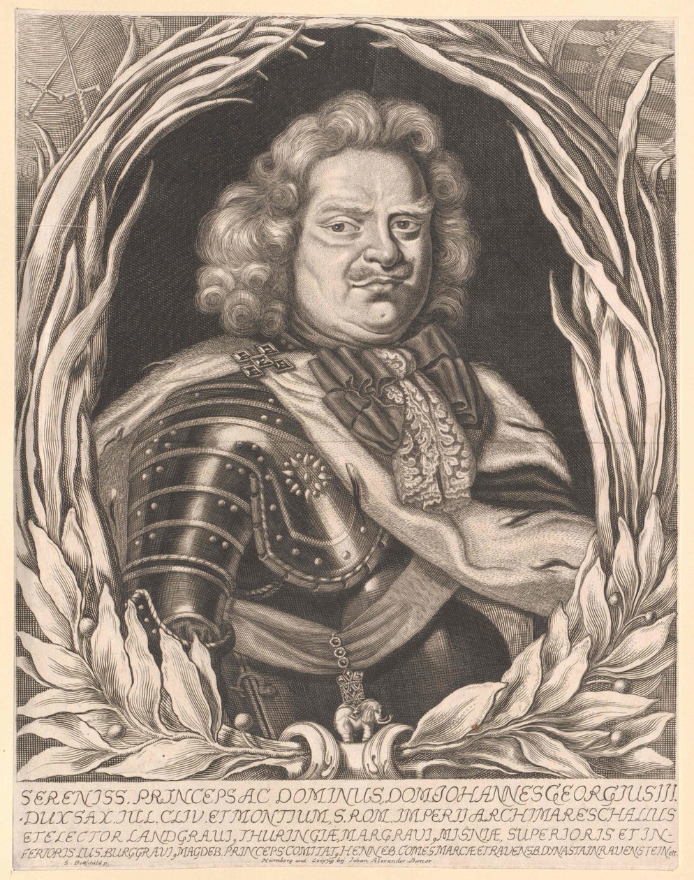 Johann George III. szász választófejedelem alkotó: Artist Unknown