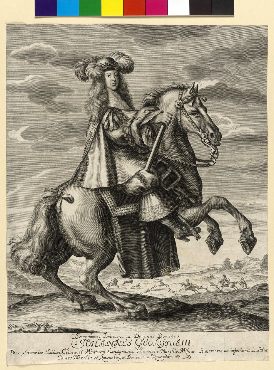 Johann George III. szász választófejedelem alkotó: Artist Unknown