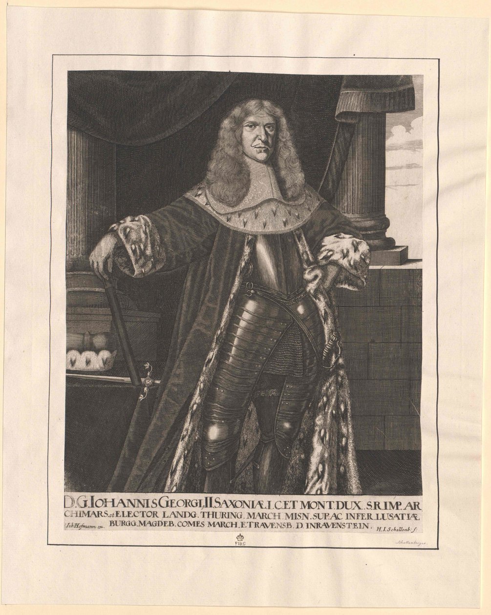 Johann George II. szász választófejedelem alkotó: Artist Unknown