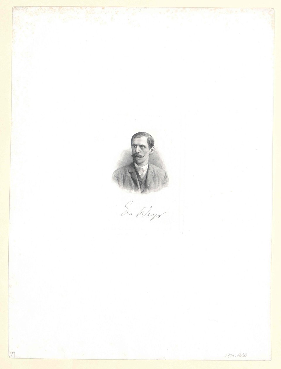 Emil Weyr (nyomtatás) alkotó: Artist Unknown