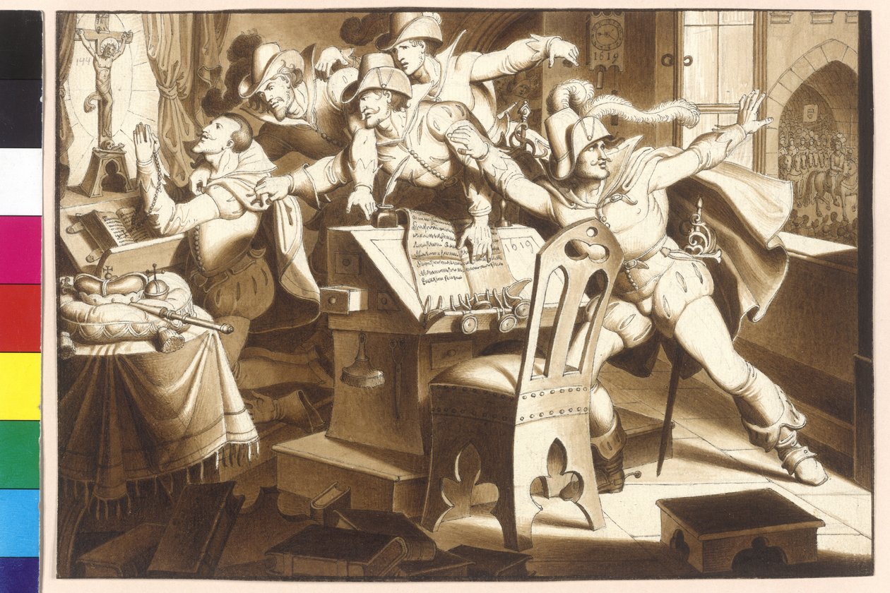 Ferdinánd császár II marad az adósságok ellen cseh protestánsok szilárdan alkotó: Artist Unknown