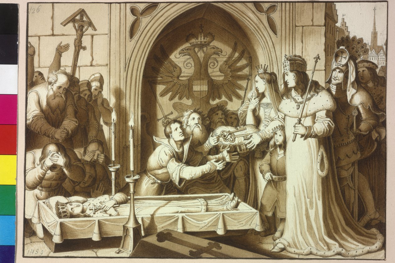 III. Frigyes császár és Albrecht és Sigmund hercegek alkotó: Artist Unknown