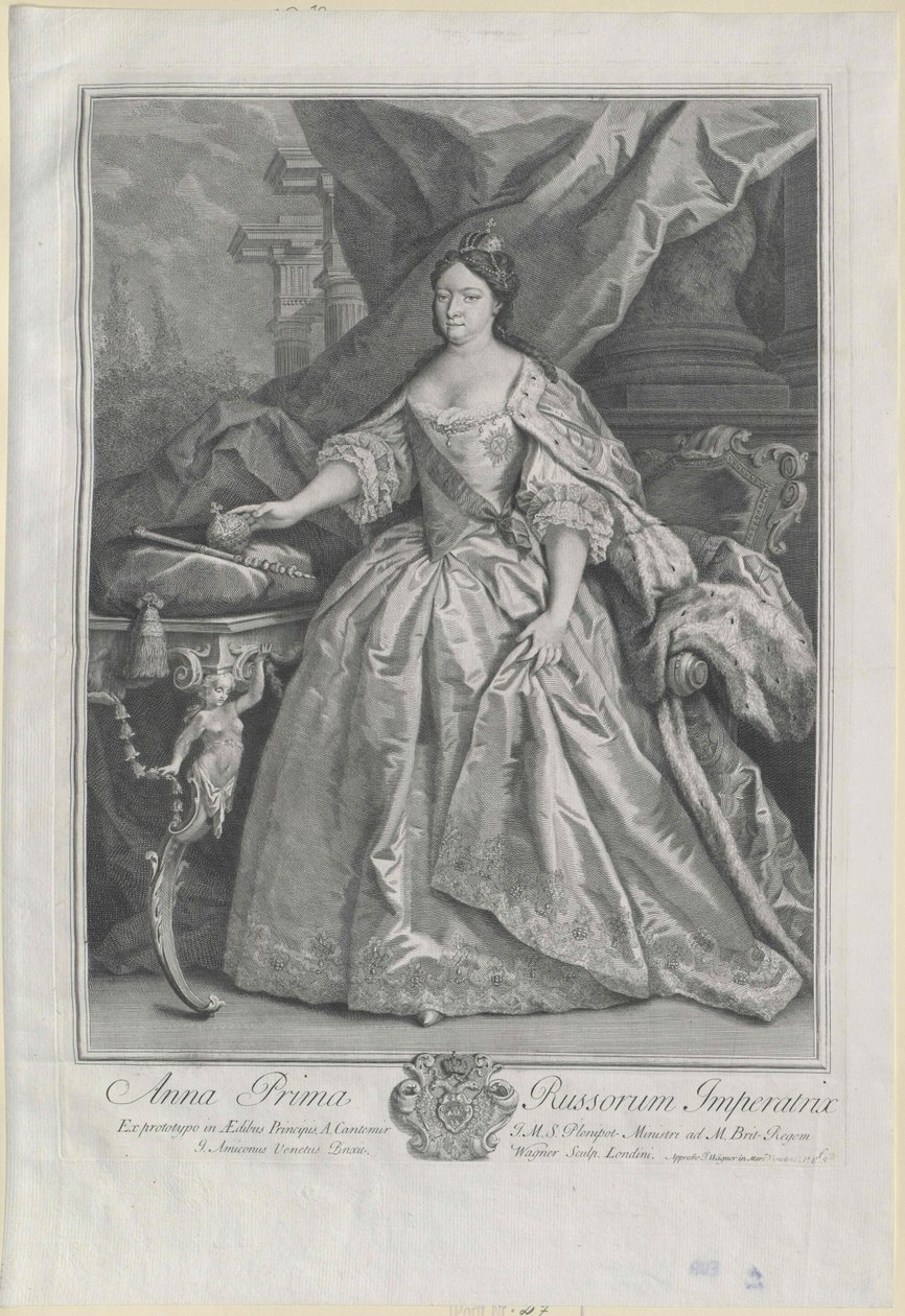Anna Ioannovna orosz cárnő alkotó: Artist Unknown