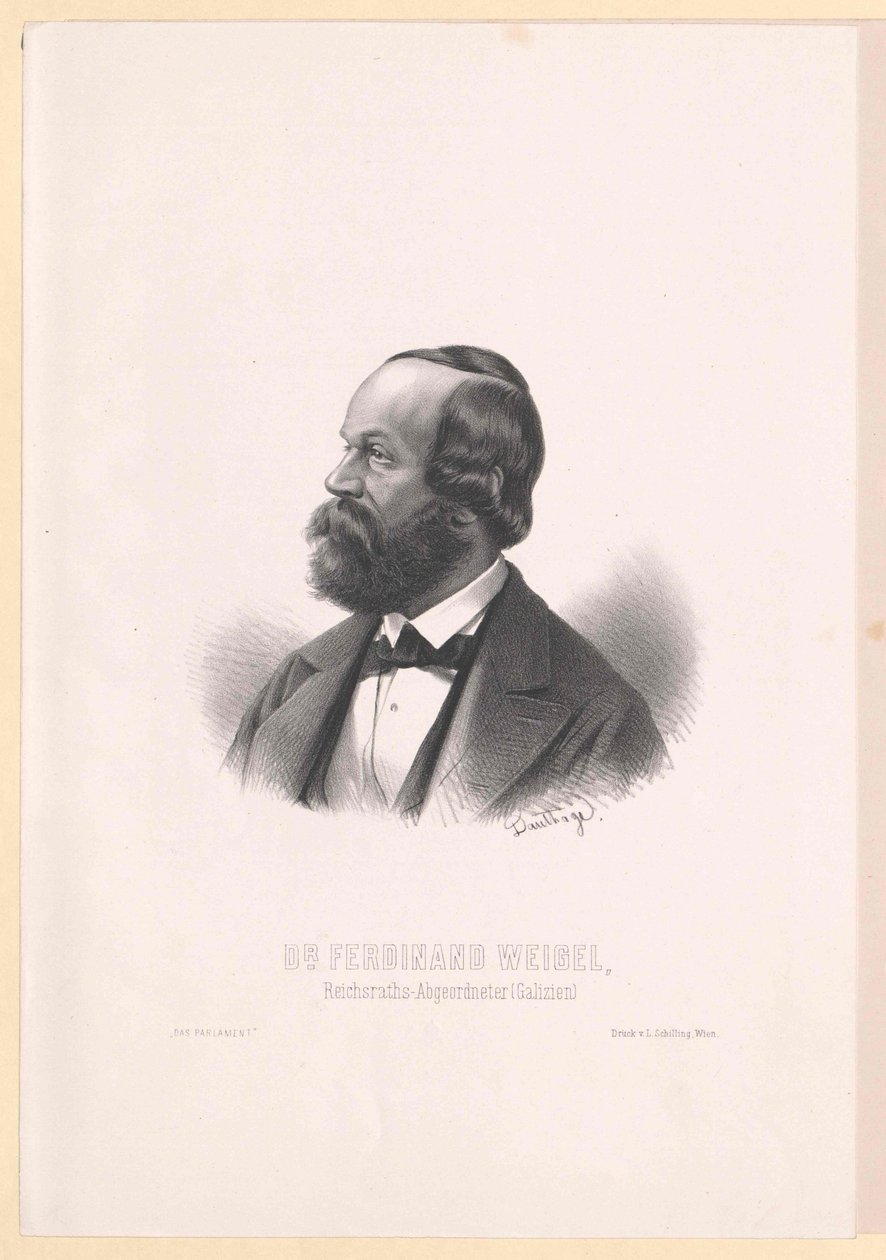 Ferdinand Weigel (nyomtatás) alkotó: Artist Unknown