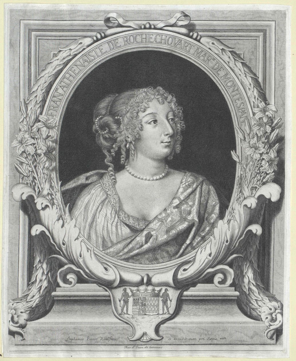 Fran006f0069s Ath006e0061is marquise de Montespan (nyomtatás) alkotó: Artist Unknown