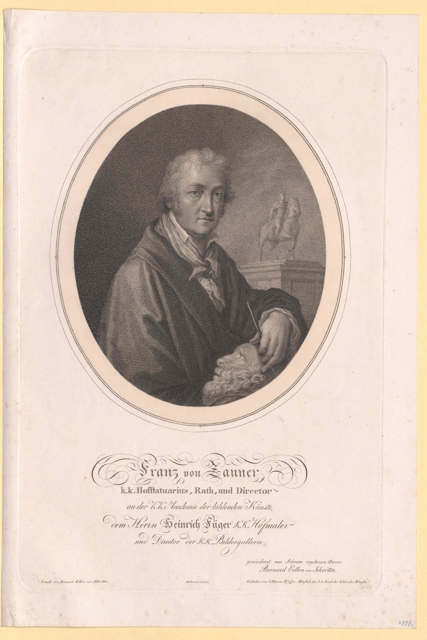 Franz Anton von Zauner alkotó: Artist Unknown