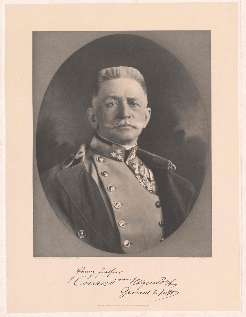 Franz gróf Conrad von Hoetzendorf (nyomtatás) alkotó: Artist Unknown