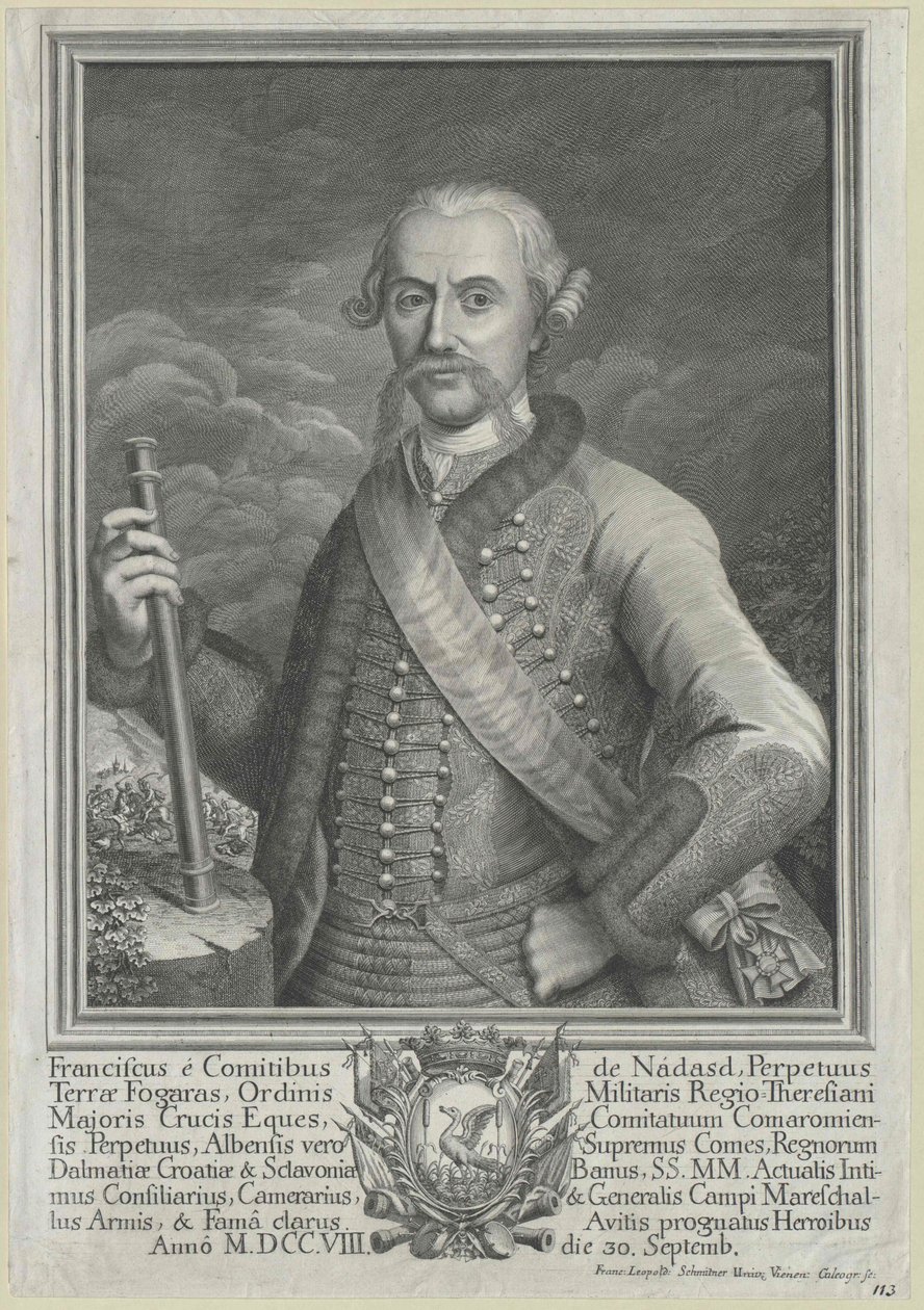 Nádasdy-Nadasd-Fogaras Ferenc gróf alkotó: Artist Unknown