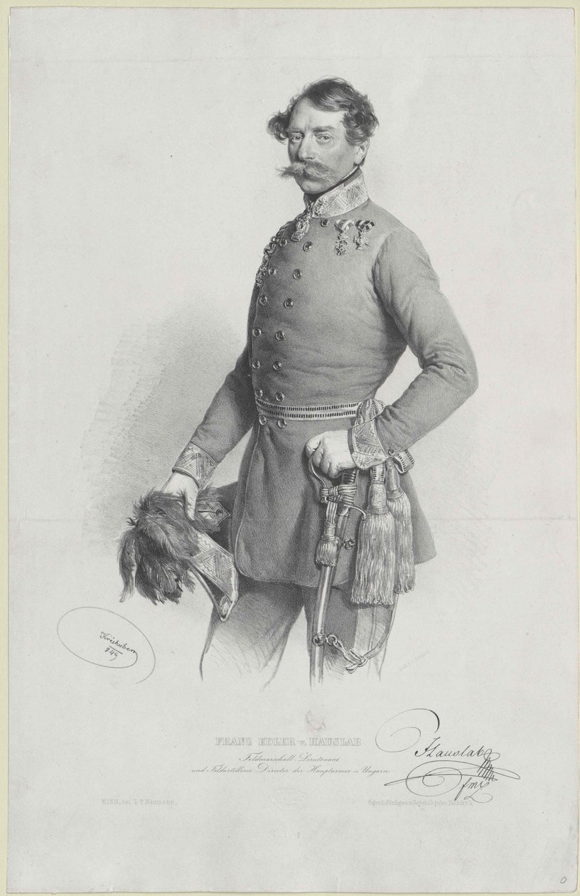 Franz knight Hauslab alkotó: Artist Unknown