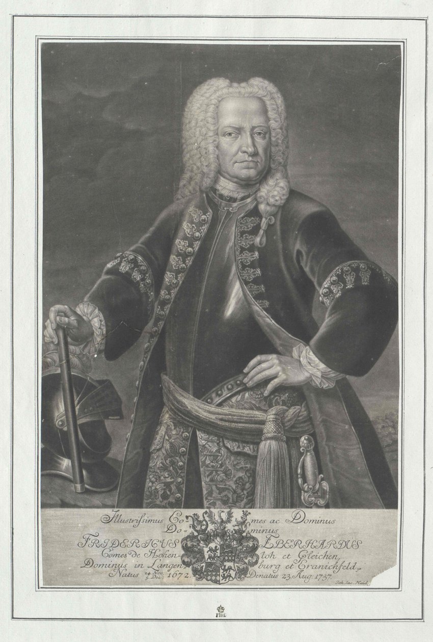 Frederick Eberhard gróf Hohenlohe-Kirchberg alkotó: Artist Unknown