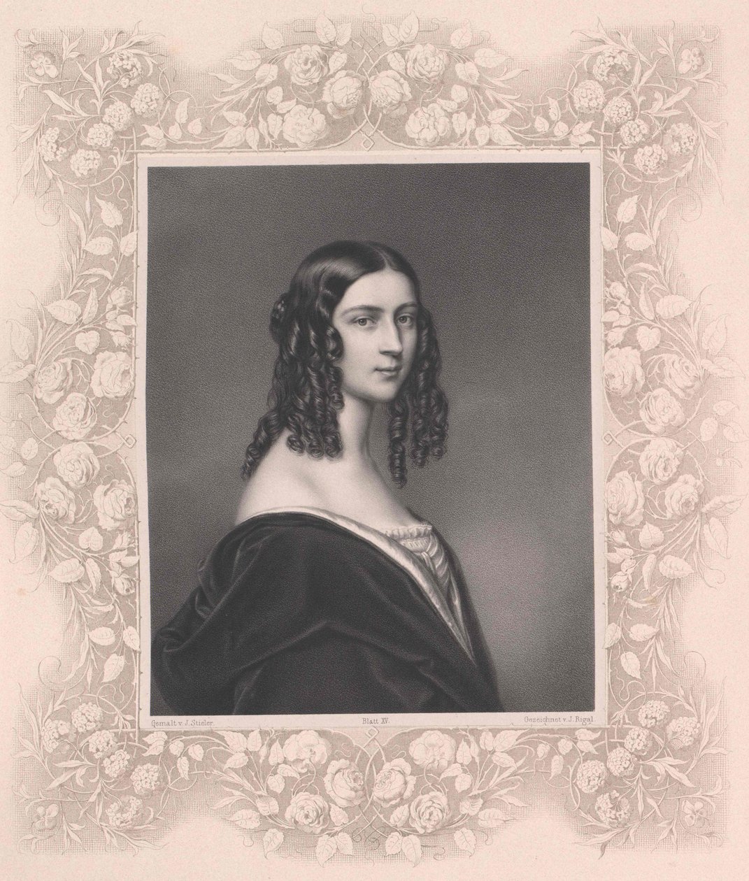 Friederike von Gumppenberg bárónő (nyomtatás) alkotó: Artist Unknown