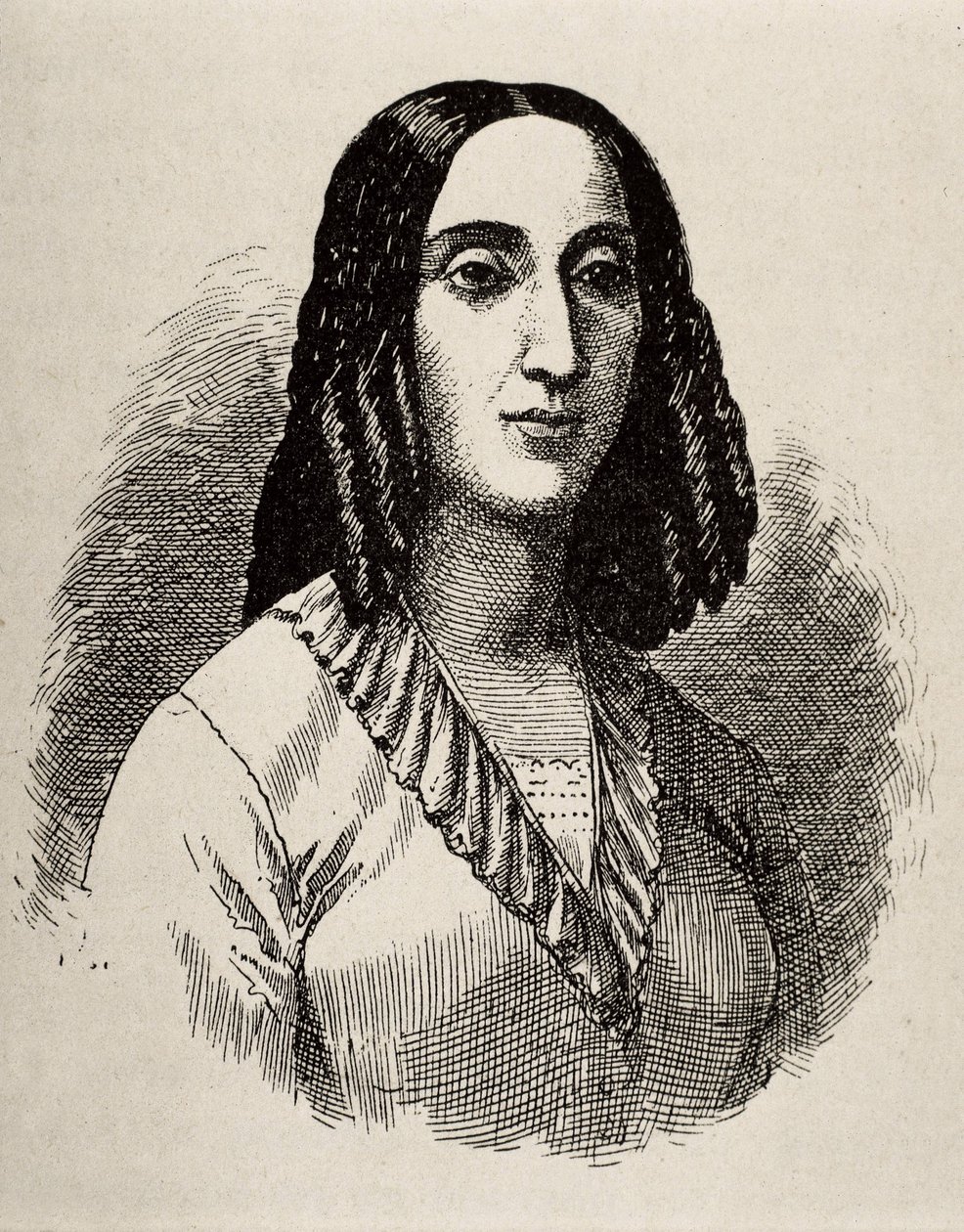 GORRITI, Juana Manuela (1818-1892), argentin írónő. Metszet. alkotó: Artist Unknown