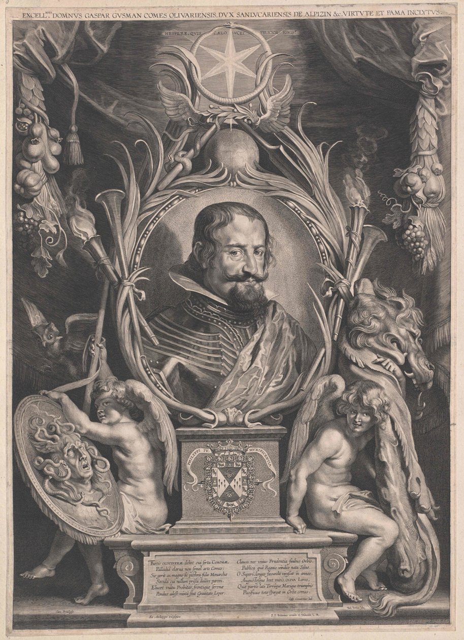 Gaspar San Lucar de Barameda grófja Duca Olivarez z Guzman grófja alkotó: Artist Unknown