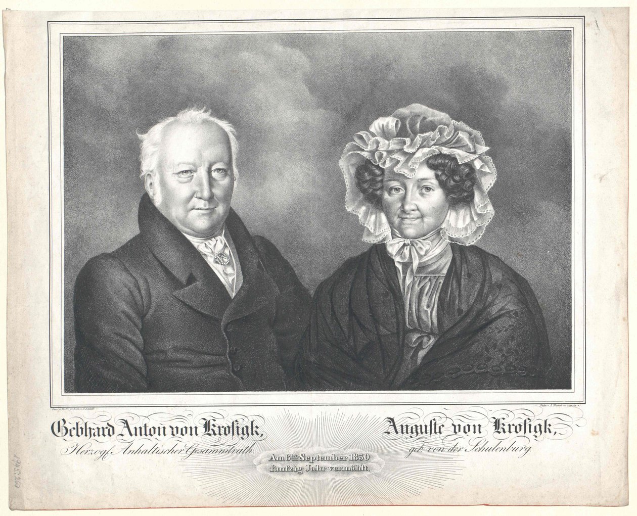 Gebhard Anton von Krosigk alkotó: Artist Unknown
