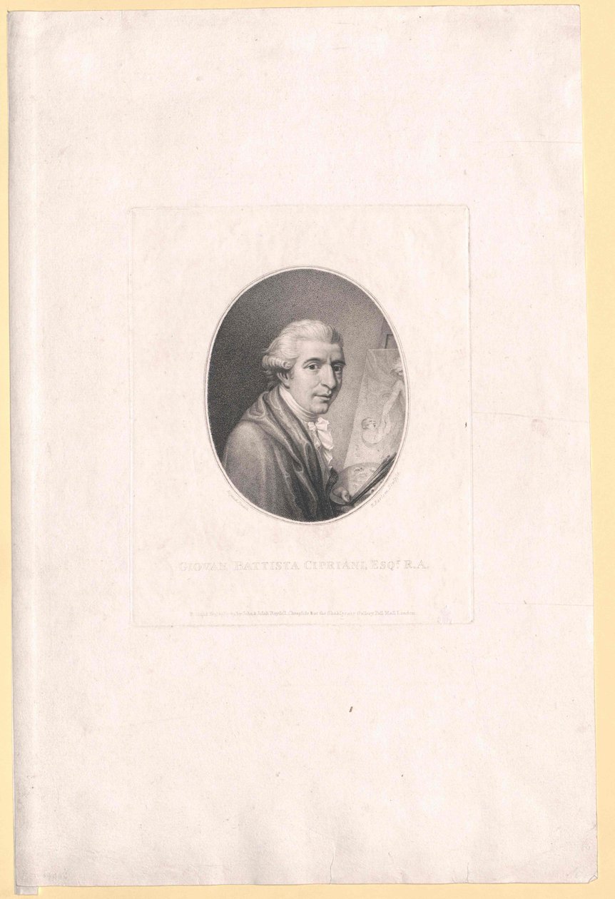 John Baptist Cipriani alkotó: Artist Unknown