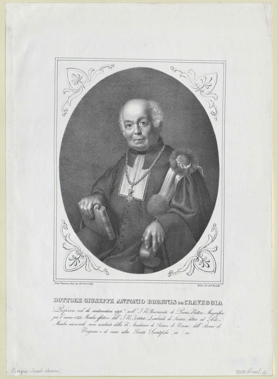 Giuseppe Antonio Borgnis alkotó: Artist Unknown