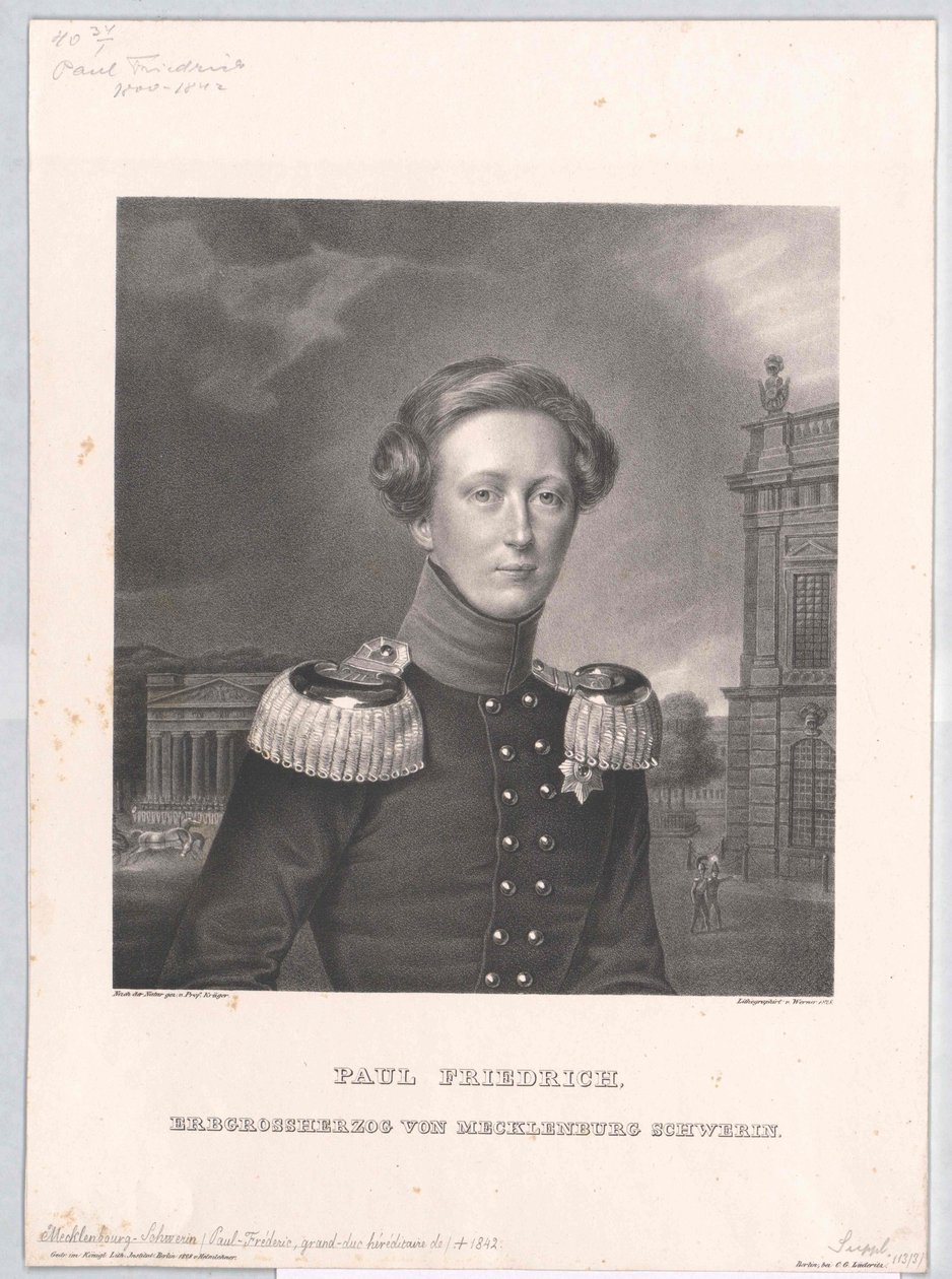Paul Frederick mecklenburgi nagyherceg alkotó: Artist Unknown