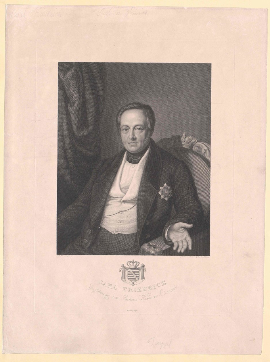 Eisenach Karl Frederick szász-weimari nagyherceg Karl Frederick alkotó: Artist Unknown