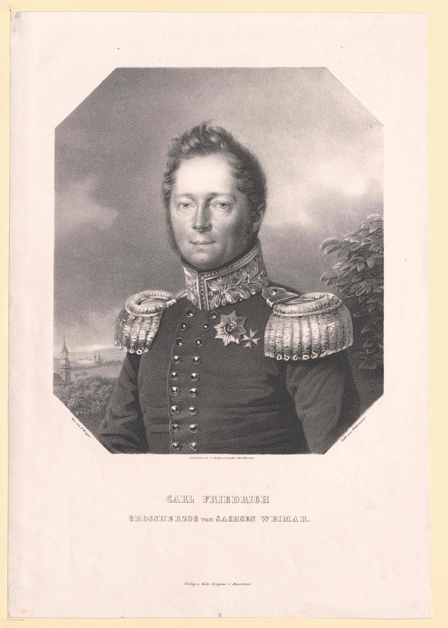 Eisenach Karl Friedrich szász-weimari nagyherceg Karl Friedrich alkotó: Artist Unknown