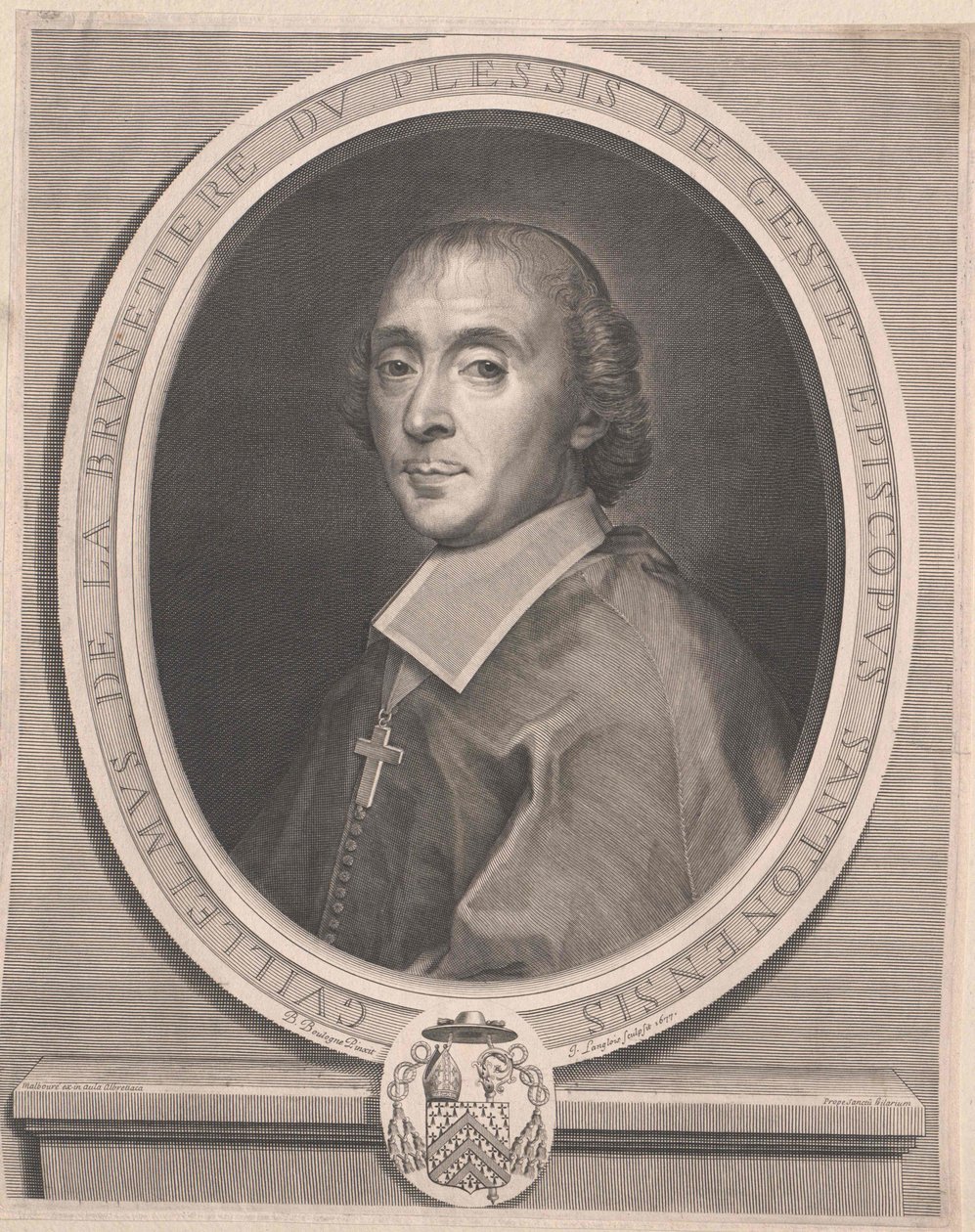 Guillaume de La Brunetiere te Plessis-Gest00000000 (nyomtatás) alkotó: Artist Unknown