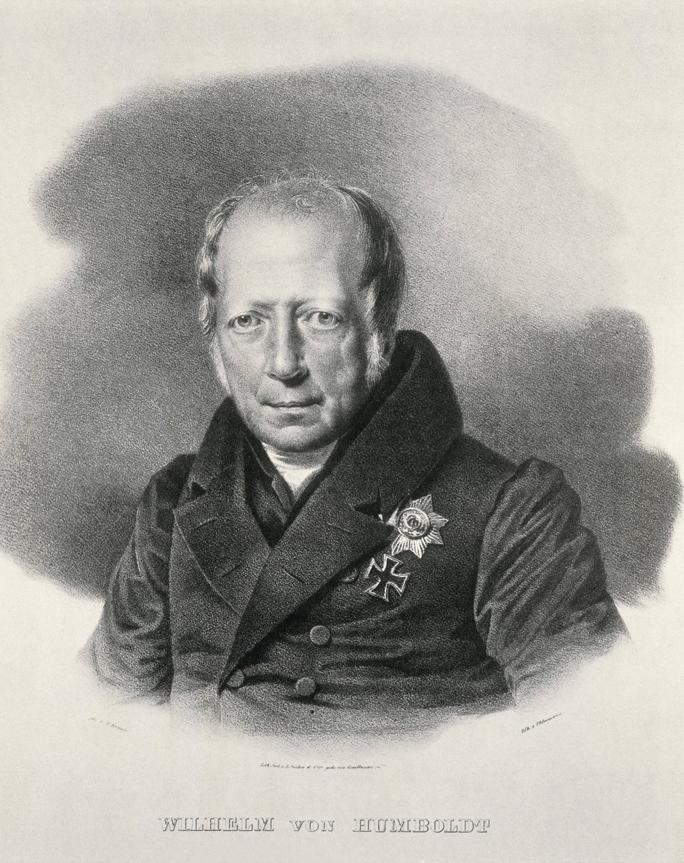 HUMBOLDT, Wilhem von (1767-1835). Német államférfi és filozófus. Litográfia. alkotó: Artist Unknown