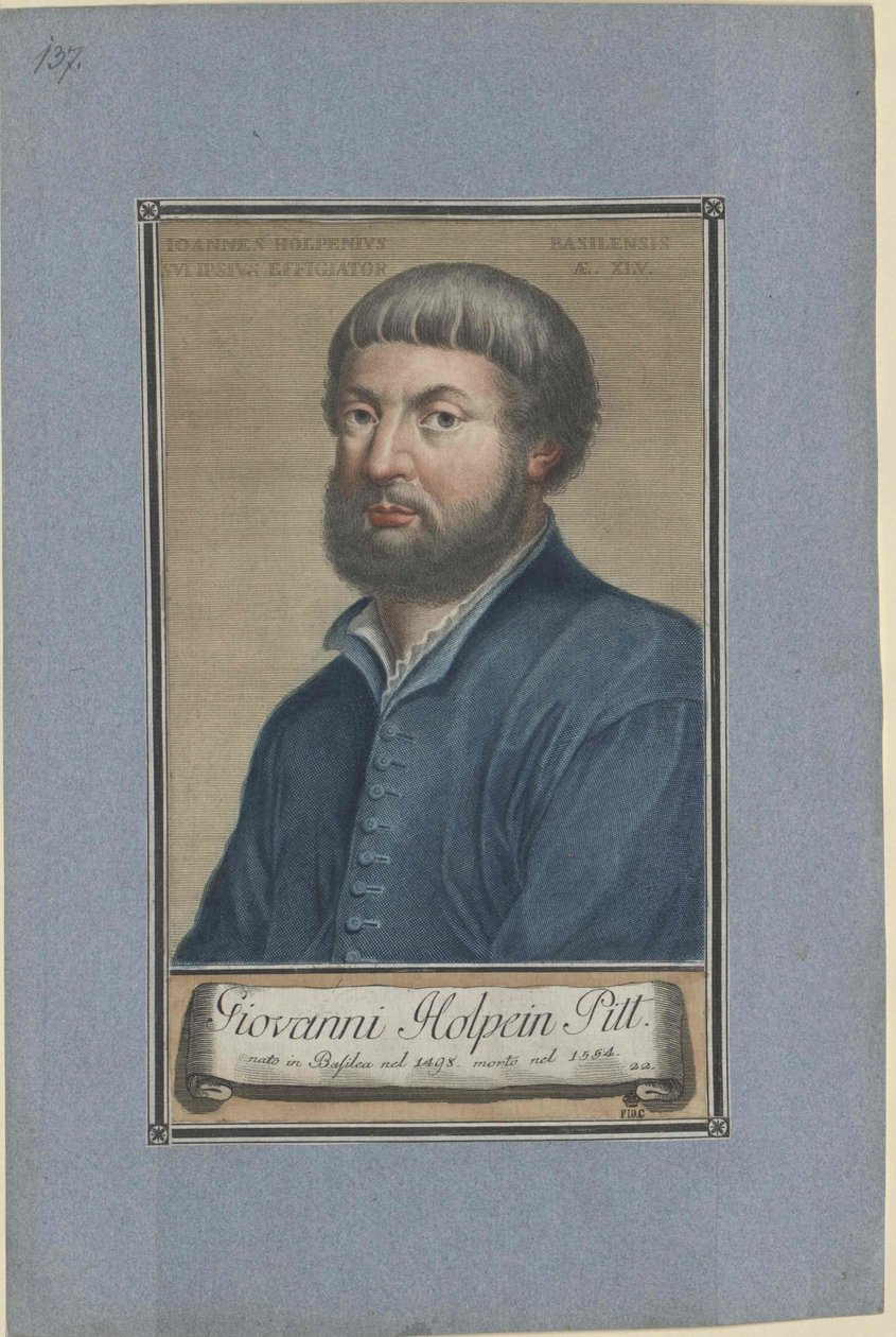 Hans Holbein (nyomtatás) alkotó: Artist Unknown