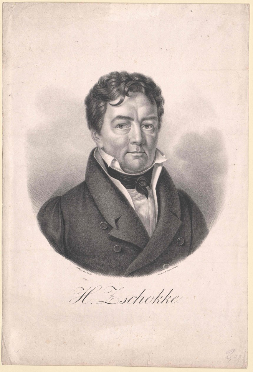 Heinrich Zschokke (nyomtatás) alkotó: Artist Unknown