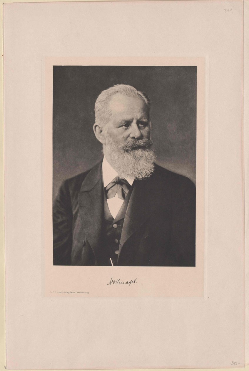 Hermann Nothnagel (nyomtatás) alkotó: Artist Unknown