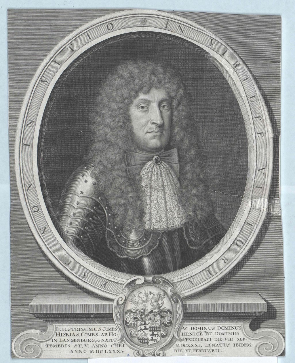 Ezékiás gróf Hohenlohe-Waldenburg-Pfedelbach alkotó: Artist Unknown