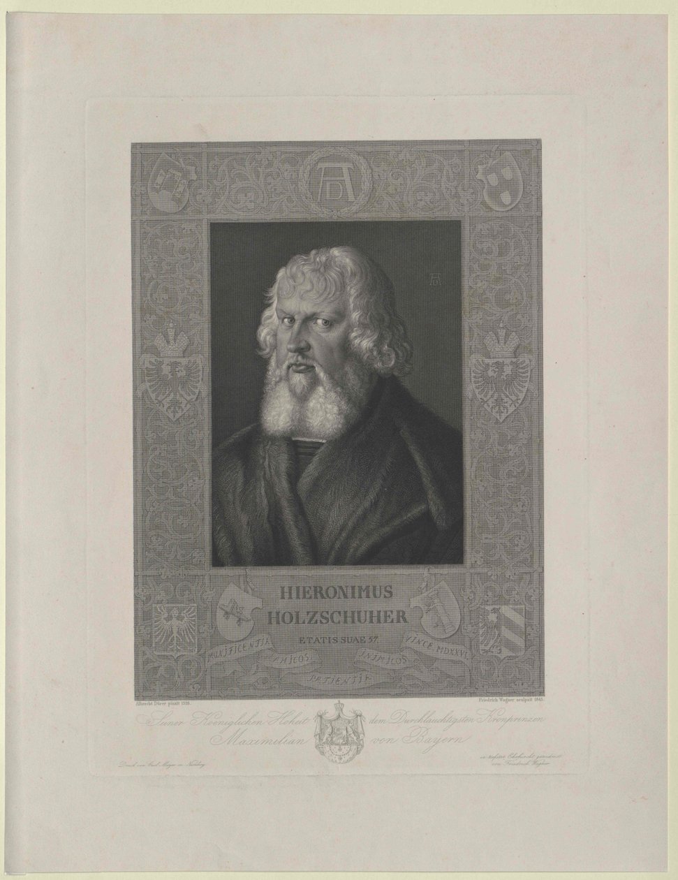 Hieronymus Holzschuher (nyomtatás) alkotó: Artist Unknown