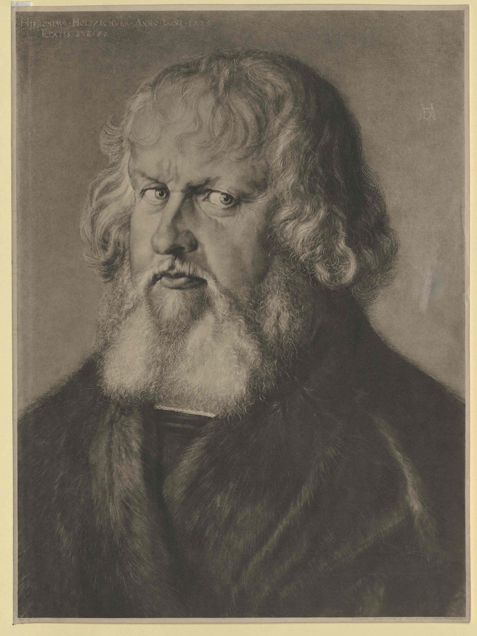 Hieronymus Holzschuher (nyomtatás) alkotó: Artist Unknown