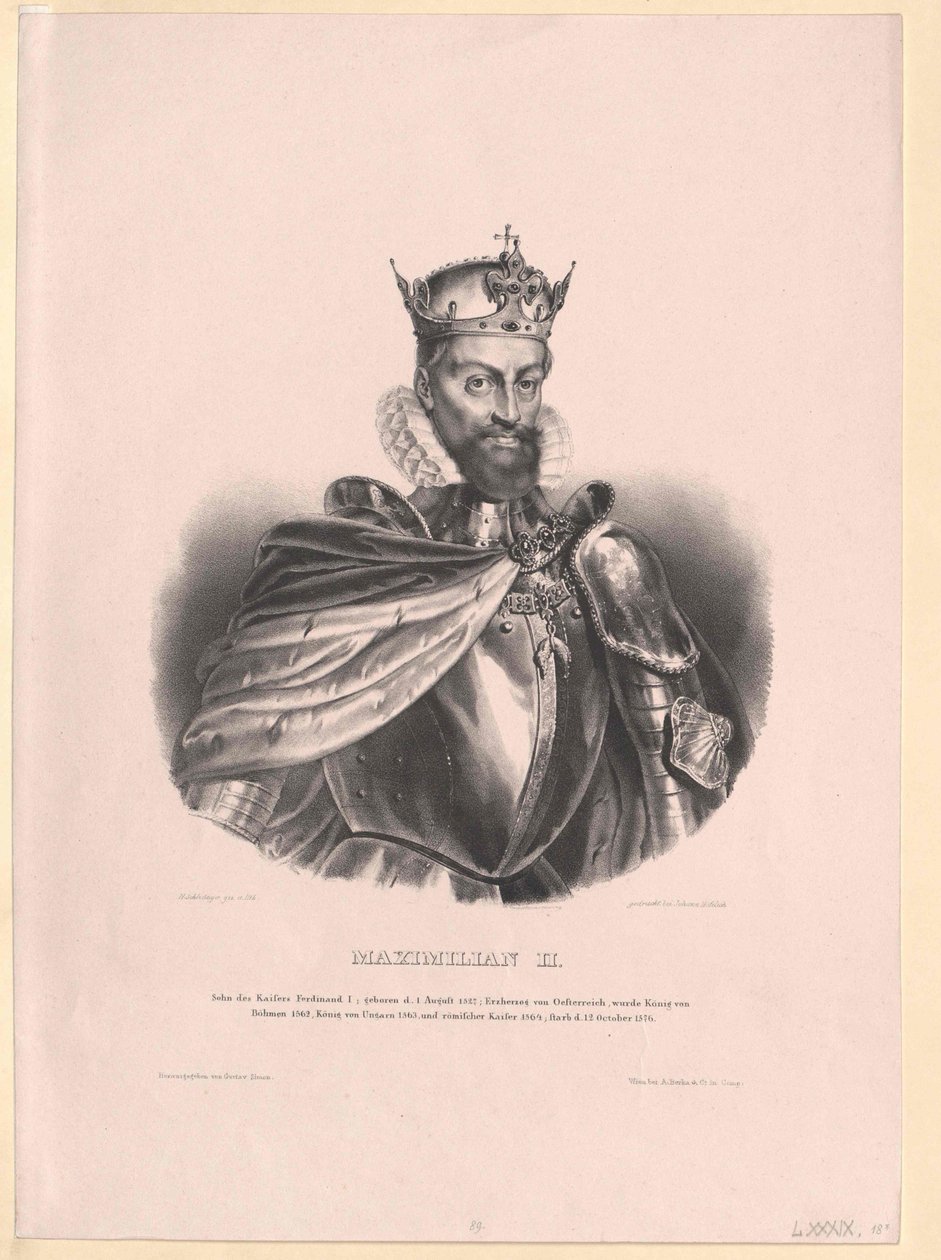 II. Maximilián szent római császár alkotó: Artist Unknown