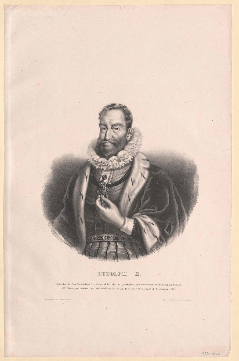 II. Rudolf szent római császár alkotó: Artist Unknown