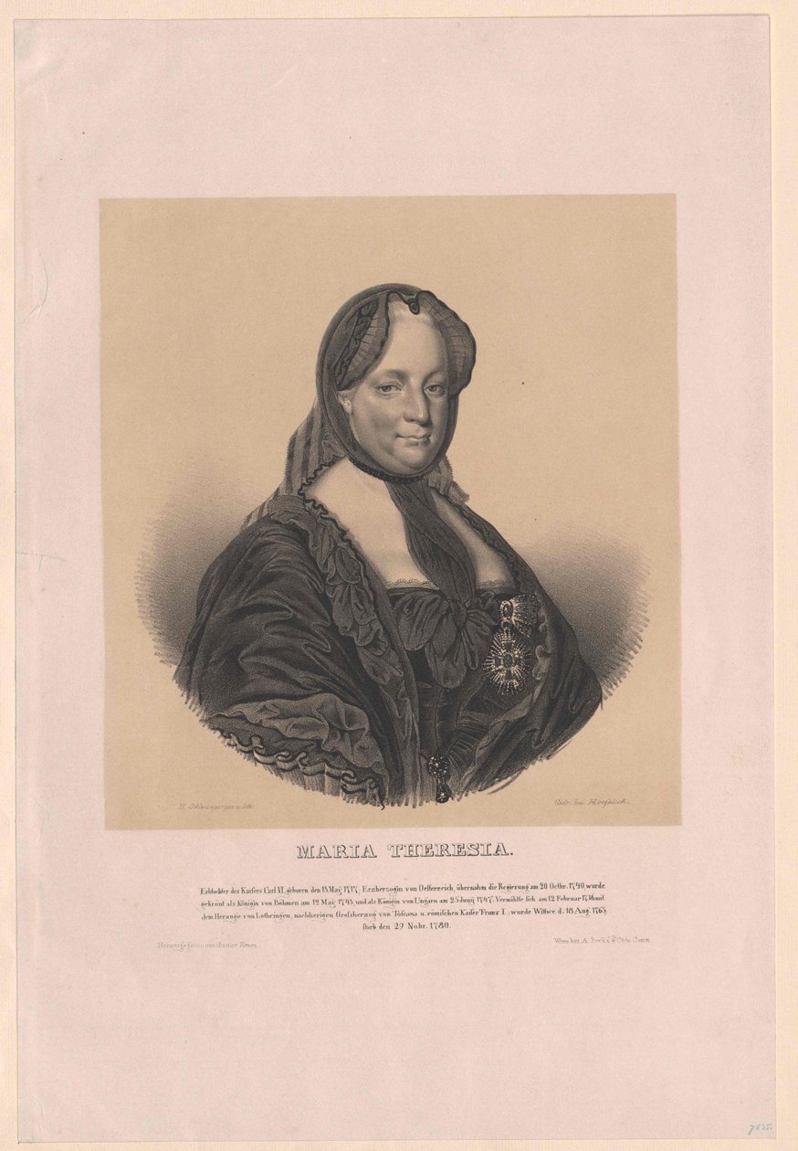 Mária Terézia római császárnő alkotó: Artist Unknown