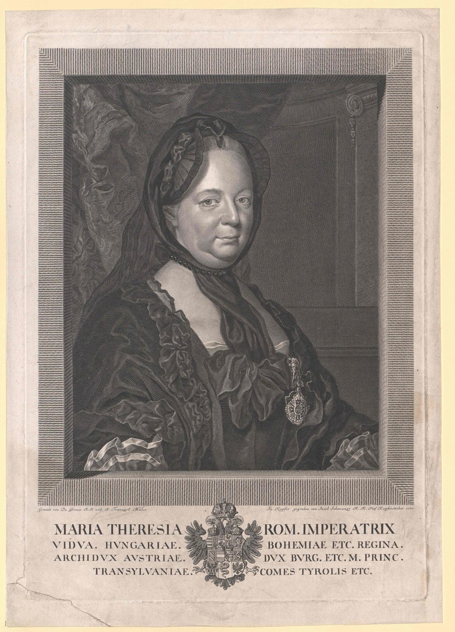 Mária Terézia római császárnő alkotó: Artist Unknown
