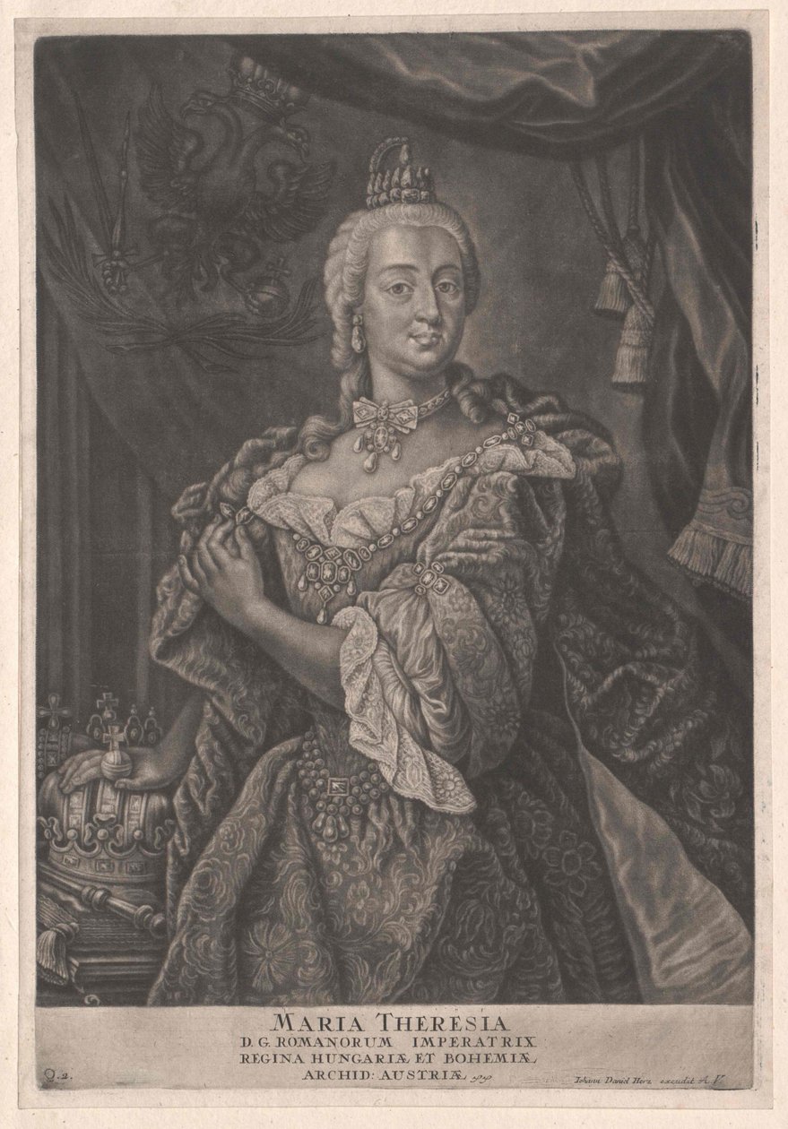 Mária Terézia szent római császárnő alkotó: Artist Unknown