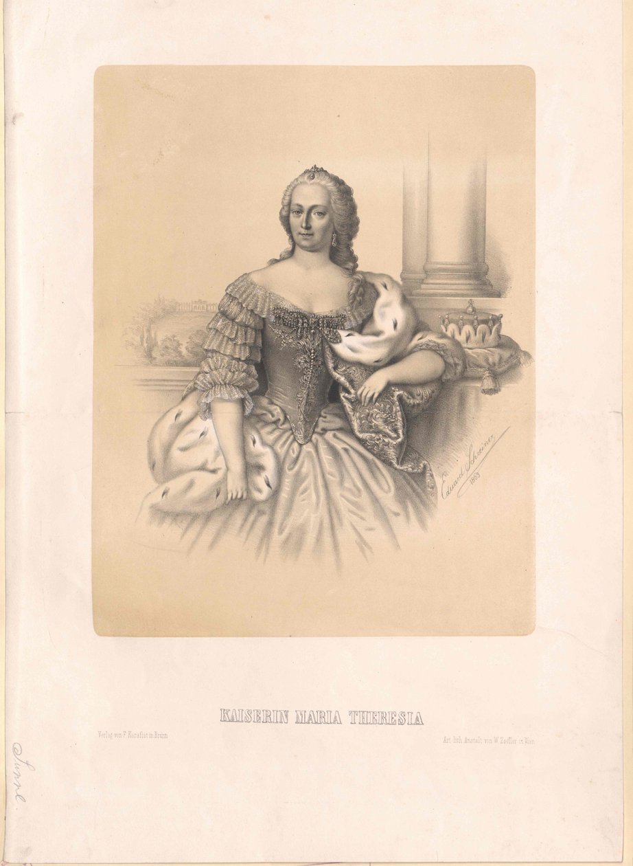 Mária Terézia szent római császárnő alkotó: Artist Unknown