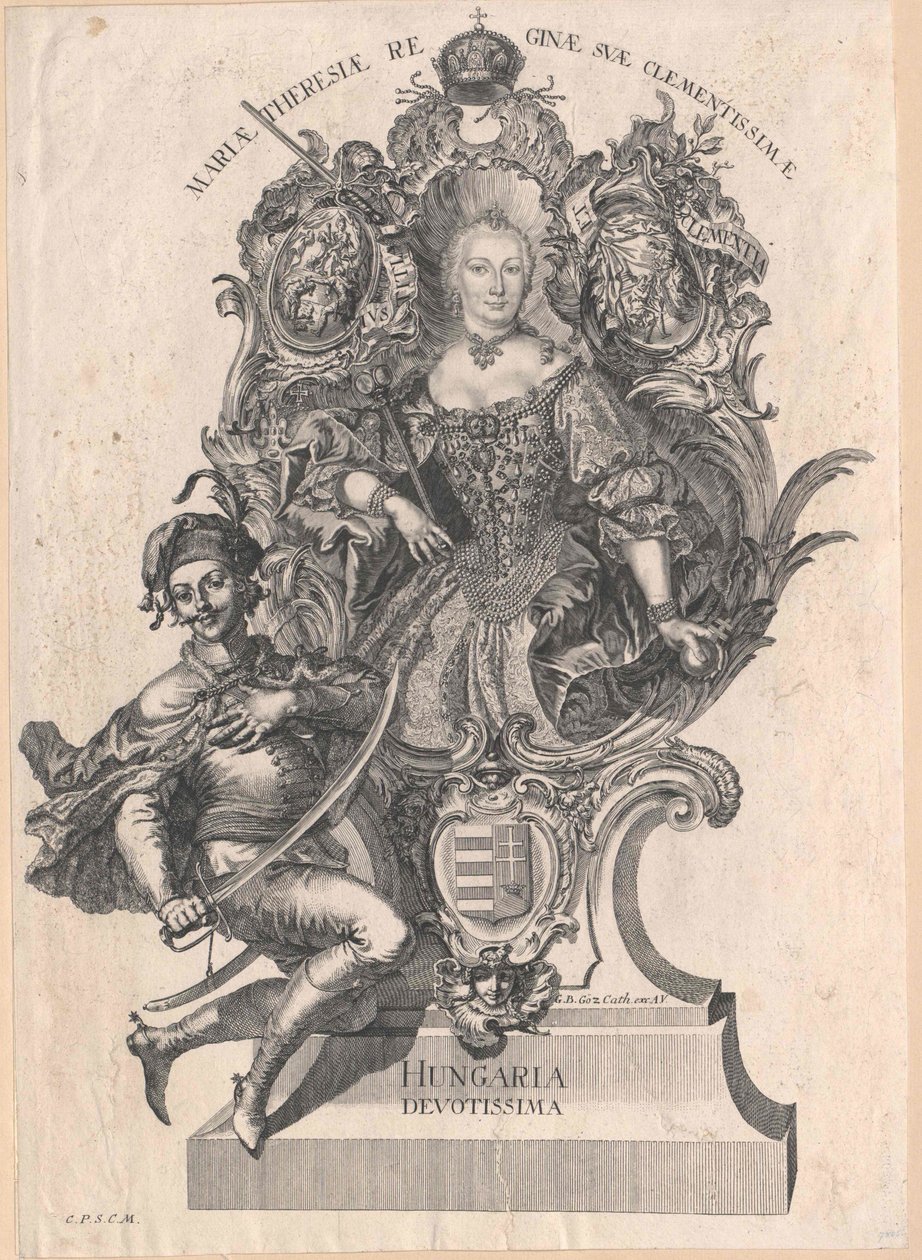 Mária Terézia szent római császárnő alkotó: Artist Unknown